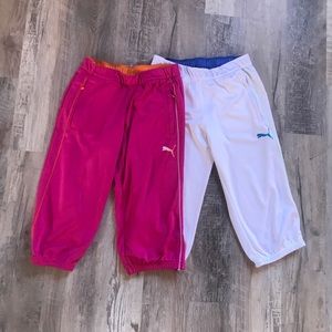 2 pairs Small Puma jogger/track pants